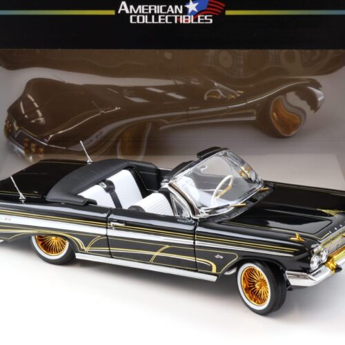 1:18 Sun Star 1961 Chevrolet Impala Lowrider open Convertible black/ gold
