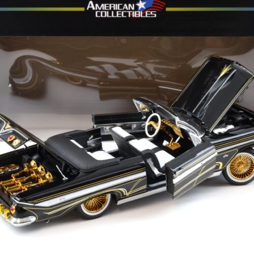 1:18 Sun Star 1961 Chevrolet Impala Lowrider open Convertible black/ gold