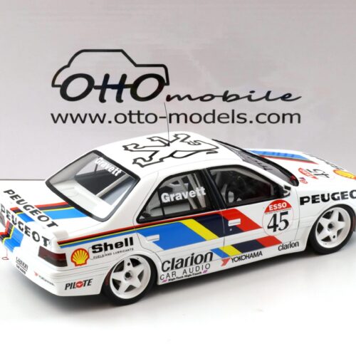 1:18 OTTO mobile OT1141 Peugeot 405 MI16 BTCC #45 Gravett 1992