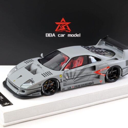1:18 BBA Model Ferrari F40 LB Works LBWK Fighter grey with display - Limited 50 pcs.