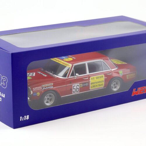 1:18 WERK83 Mercedes 300 SEL 6.8 AMG #56 200 Meilen Nürnberg 1972 H.Heyer