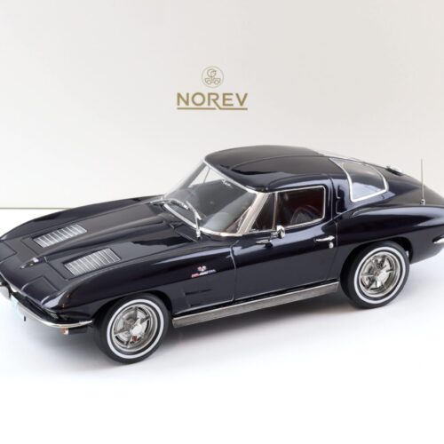 1:18 Norev Chevrolet Corvette Sting Ray Coupe 1963 Daytona blue - Limited 200 pcs.