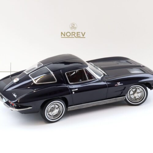 1:18 Norev Chevrolet Corvette Sting Ray Coupe 1963 Daytona blue - Limited 200 pcs.