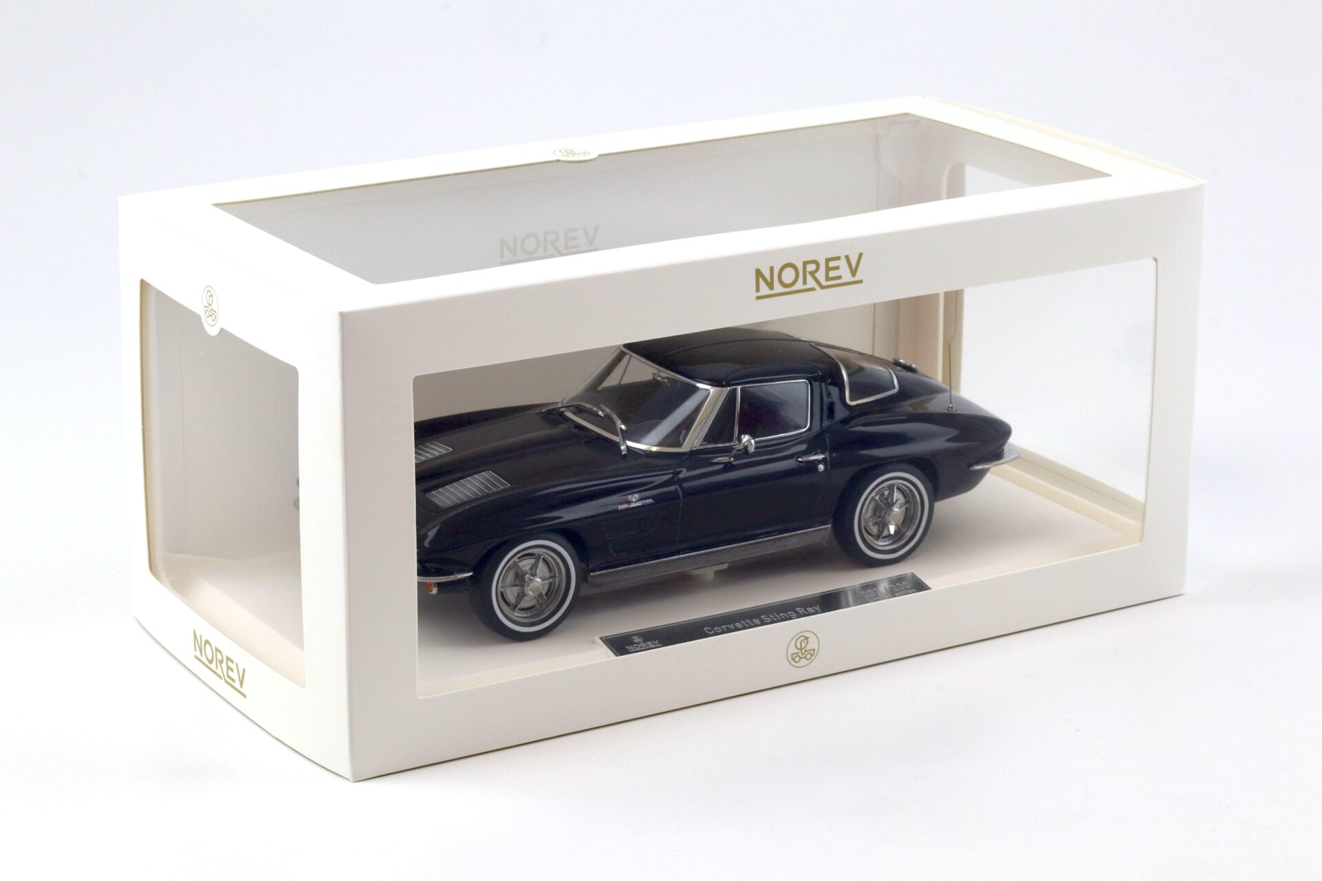1:18 Norev Chevrolet Corvette Sting Ray Coupe 1963 Daytona blue - Limited 200 pcs.