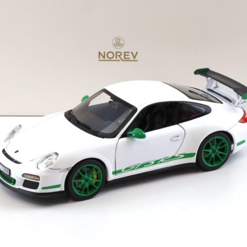 1:18 Norev Porsche 911 997.2 GT3 RS Coupe 2009 white/ green - Limited 300 pcs.