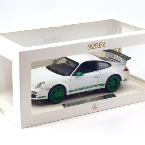 1:18 Norev Porsche 911 997.2 GT3 RS Coupe 2009 white/ green - Limited 300 pcs.