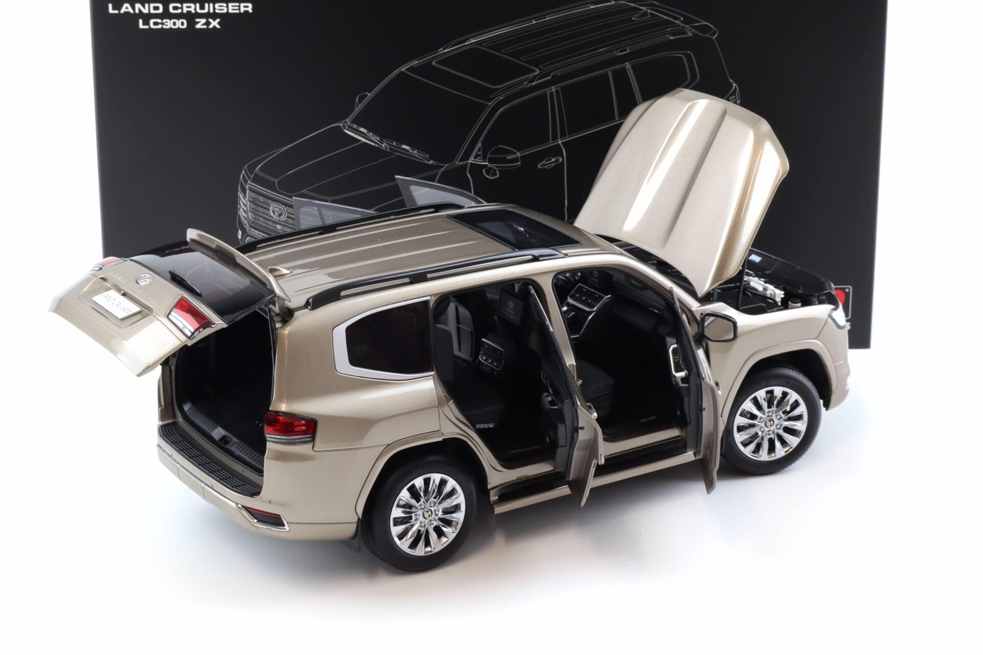 1:18 LCD Models Toyota Land Cruiser LC 300 ZX gold metallic LCD18013-ZX-GO