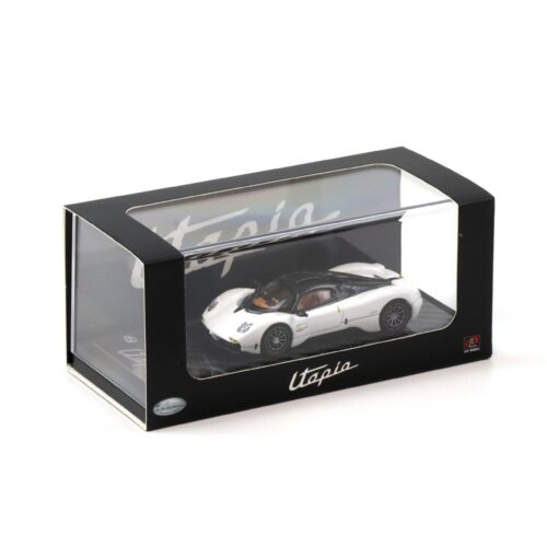 1:64 LCD Models Pagani Utopia Coupe white metallic/ Carbon LCD64039-BW