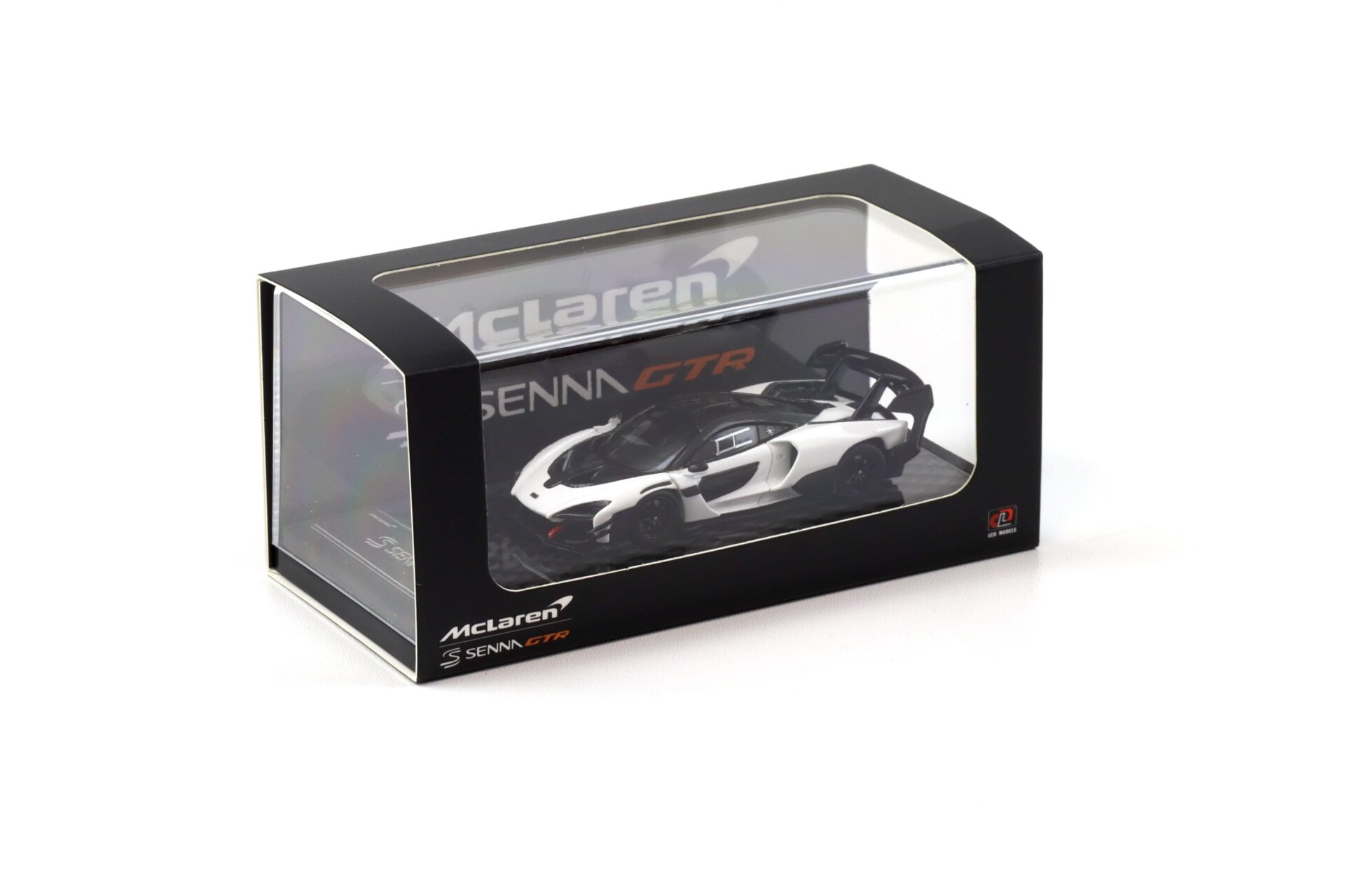 1:64 LCD Models McLaren Senna GTR white/ Carbon LCD64024-WH