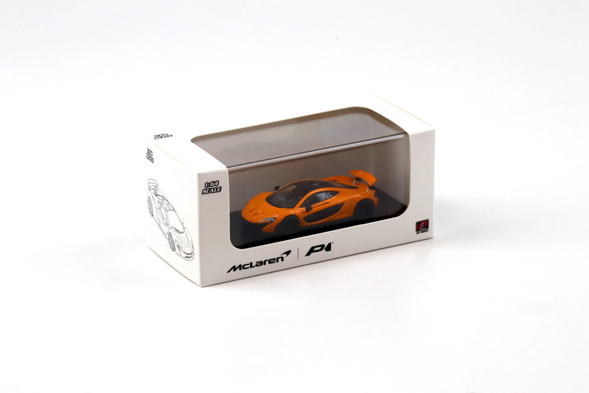 1:64 LCD Models McLaren P1 Coupe orange/ Carbon LCD64023-OR