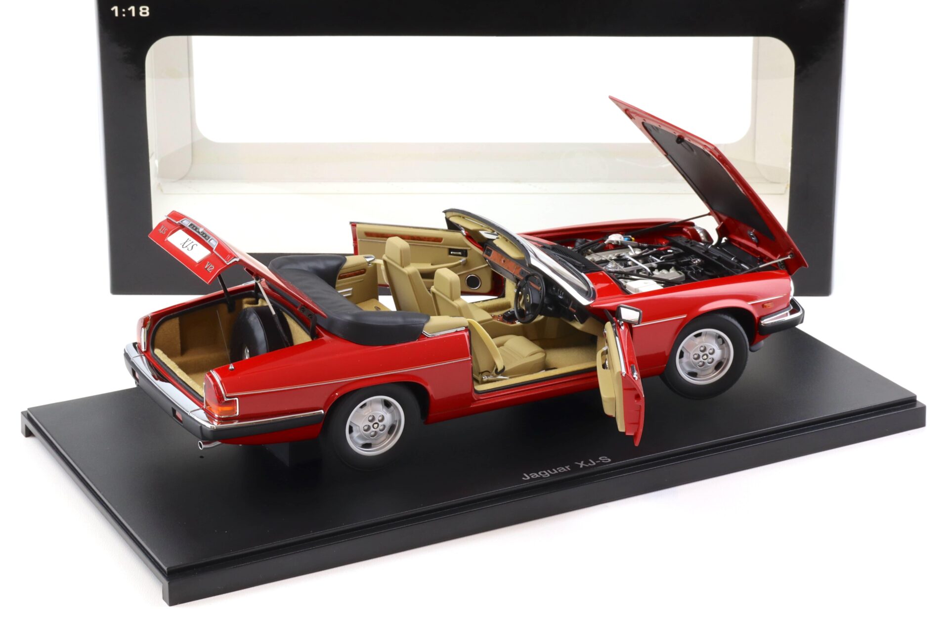1:18 AUTOart Jaguar XJ-S V12 Convertible red 73572