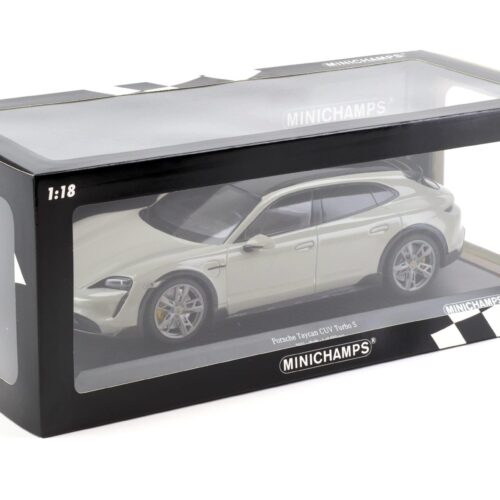 1:18 Minichamps Porsche Taycan Turbo S Cross Turismo 2021 Chalk grey