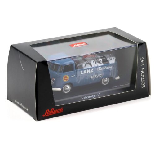 1:43 Schuco VW T1 Pritsche Lanz Bulldog Service blue