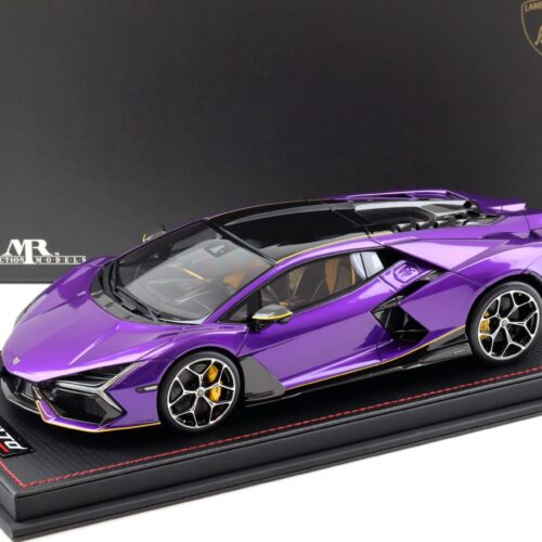 1:18 MR Collection Lamborghini Revuelto Viola Pasifae/ yellow with display - Limited 49 pcs.