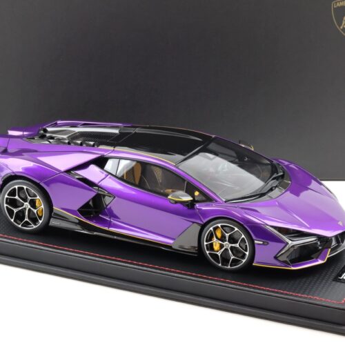 1:18 MR Collection Lamborghini Revuelto Viola Pasifae/ yellow with display - Limited 49 pcs.