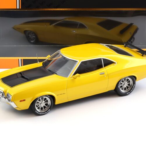 1:18 IXO Ford Gran Torino Sport 2-Door 1972 yellow-metallic/ matt black