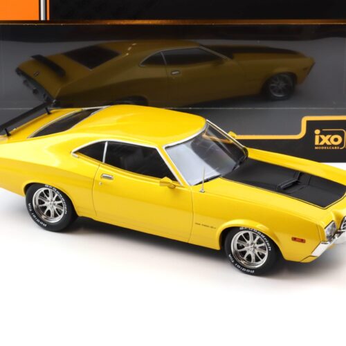 1:18 IXO Ford Gran Torino Sport 2-Door 1972 yellow-metallic/ matt black