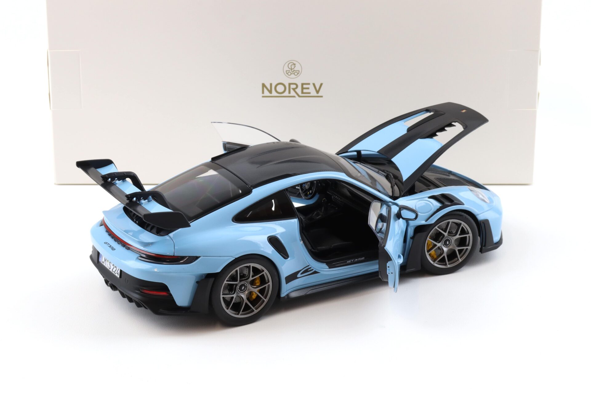 1:18 Norev Porsche 911 992 GT3 RS Weissach Package 2022 Gulf blue 187367