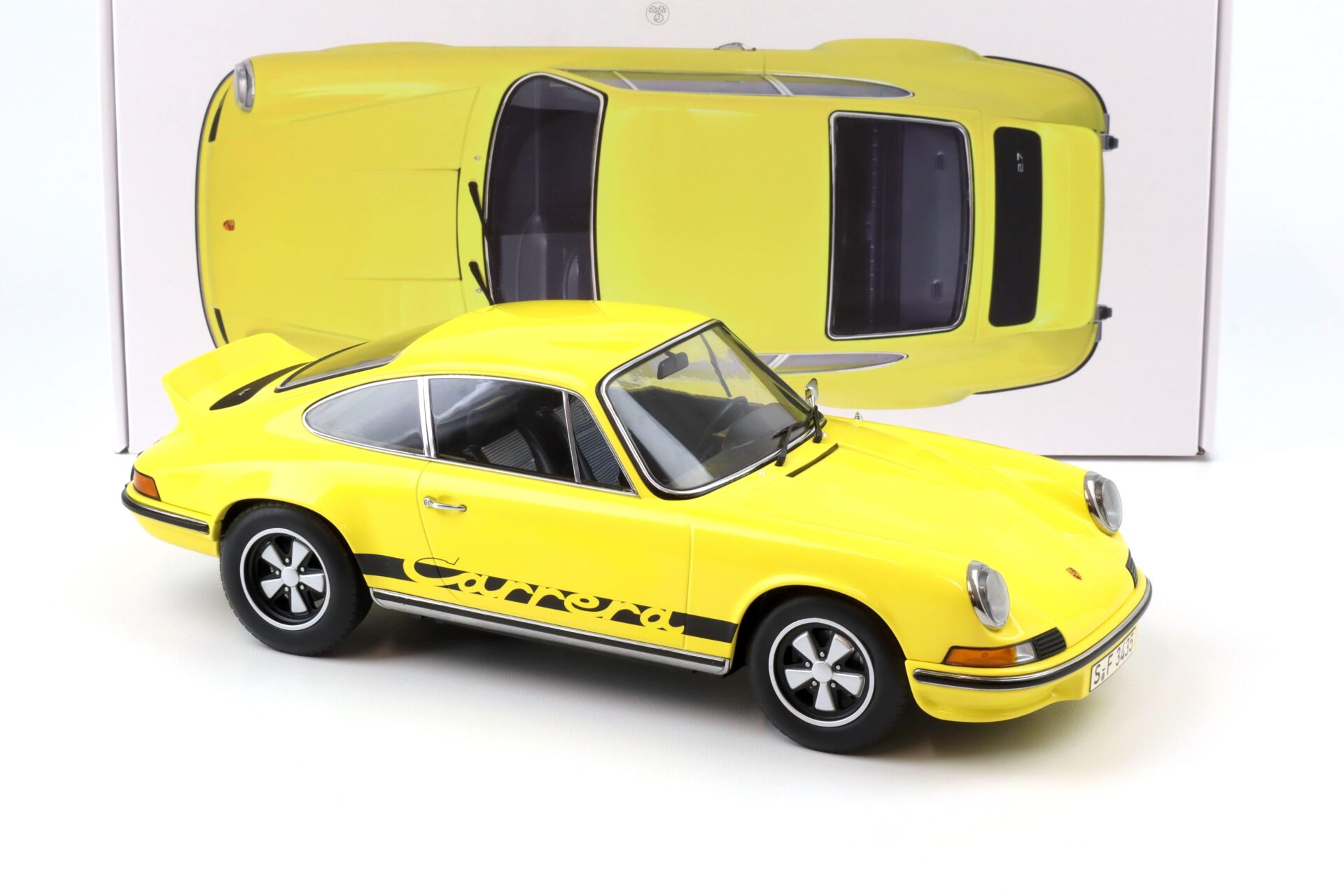 1:12 Norev Porsche 911 Carrera RS 2.7 yellow/ black 1973 - Limited 200 pcs.