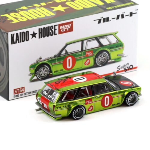 1:64 TSM Mini GT Kaido House Datsun Kaido 510 Wagon OG Flow yellow 1969