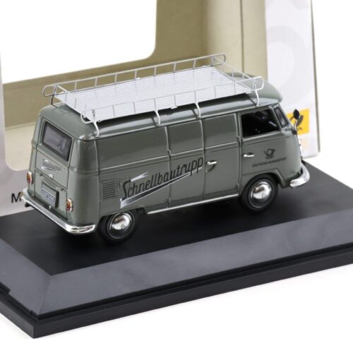 1:43 Schuco VW T1 Kastenwagen Deutsche Bundespost Schnellbautrupp grey