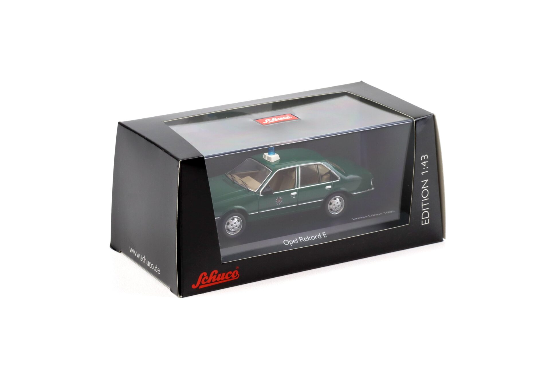 1:43 Schuco Opel Rekord E Sedan Polizei Hamburg dark green