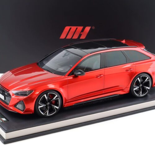 1:12 Motorhelix Audi RS6 Avant C8 red metallic 2021 with display - Limited 30 pcs.