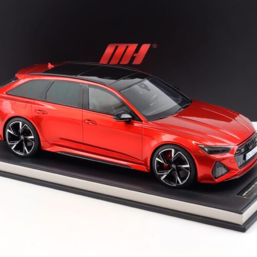 1:12 Motorhelix Audi RS6 Avant C8 red metallic 2021 with display - Limited 30 pcs.