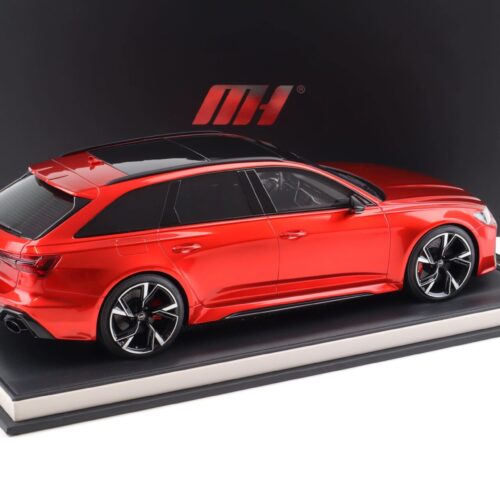 1:12 Motorhelix Audi RS6 Avant C8 red metallic 2021 with display - Limited 30 pcs.