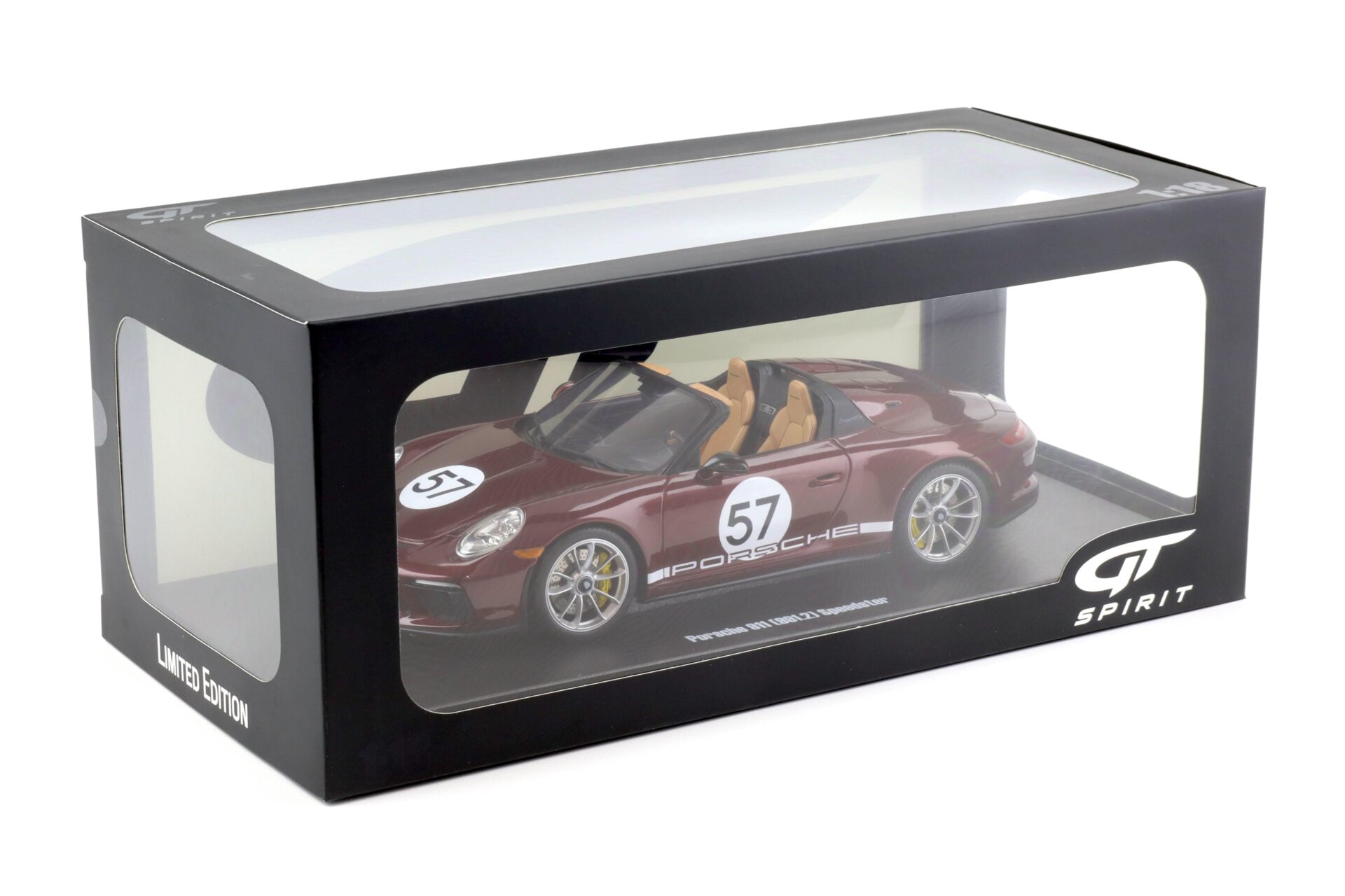 1:18 GT Spirit GT929 Porsche 911 991.2 Speedster Heritage Edition Cherry metallic