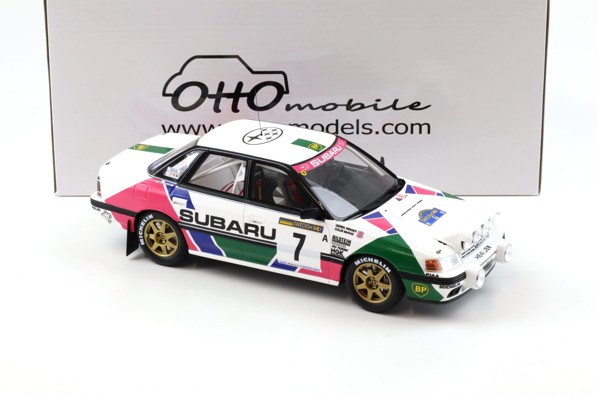 1:18 OTTO mobile OT1158 Subaru Legacy RS Gr.A Sweden Rally McRae 1992