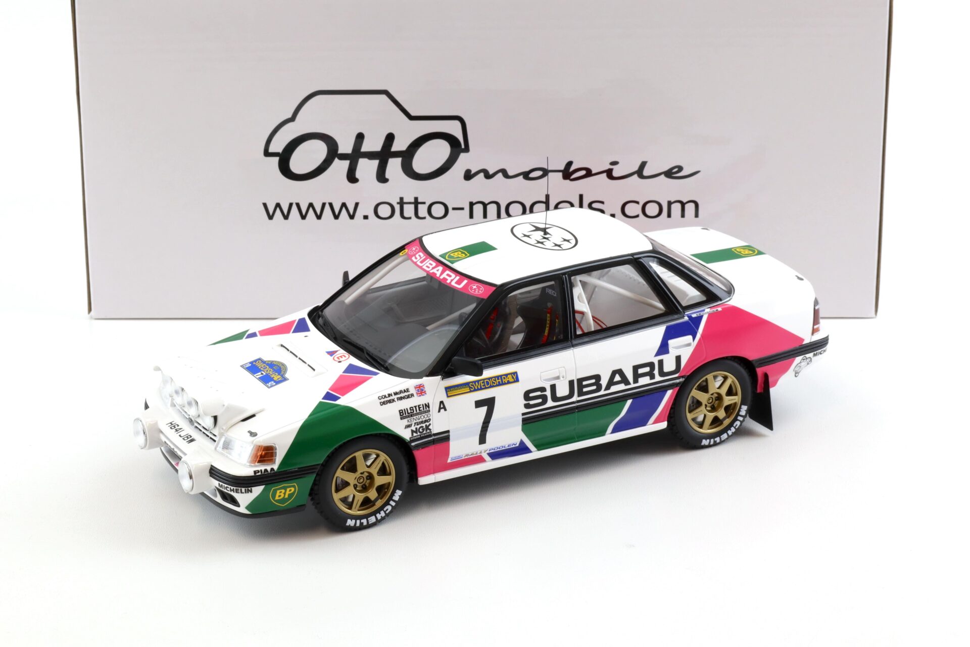 1:18 OTTO mobile OT1158 Subaru Legacy RS Gr.A Sweden Rally McRae 1992