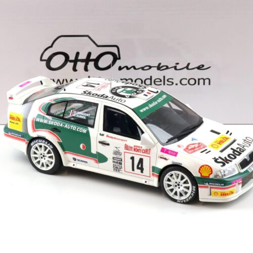 1:18 OTTO mobile OT431 Skoda Octavia WRC Rally Monte Carlo 2003 Auriol #14