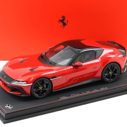 1:18 BBR Ferrari 12Cilindri Coupe Rosso Corsa red with display - Limited 200 pcs.