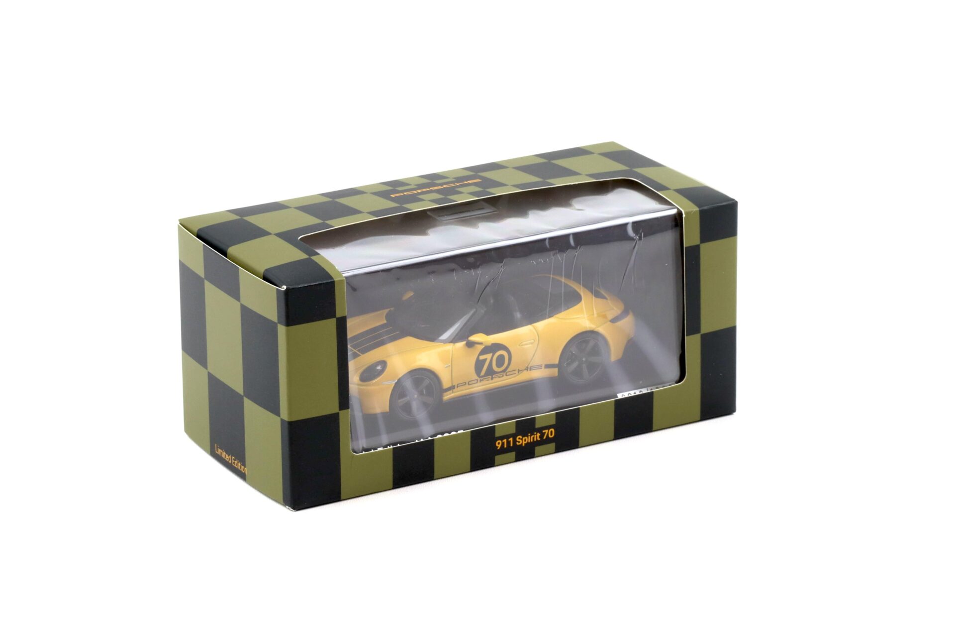 1:43 Spark Porsche 911 992.2 Convertible Spirit 70 Speed yellow IAA 2025 WAP DEALER