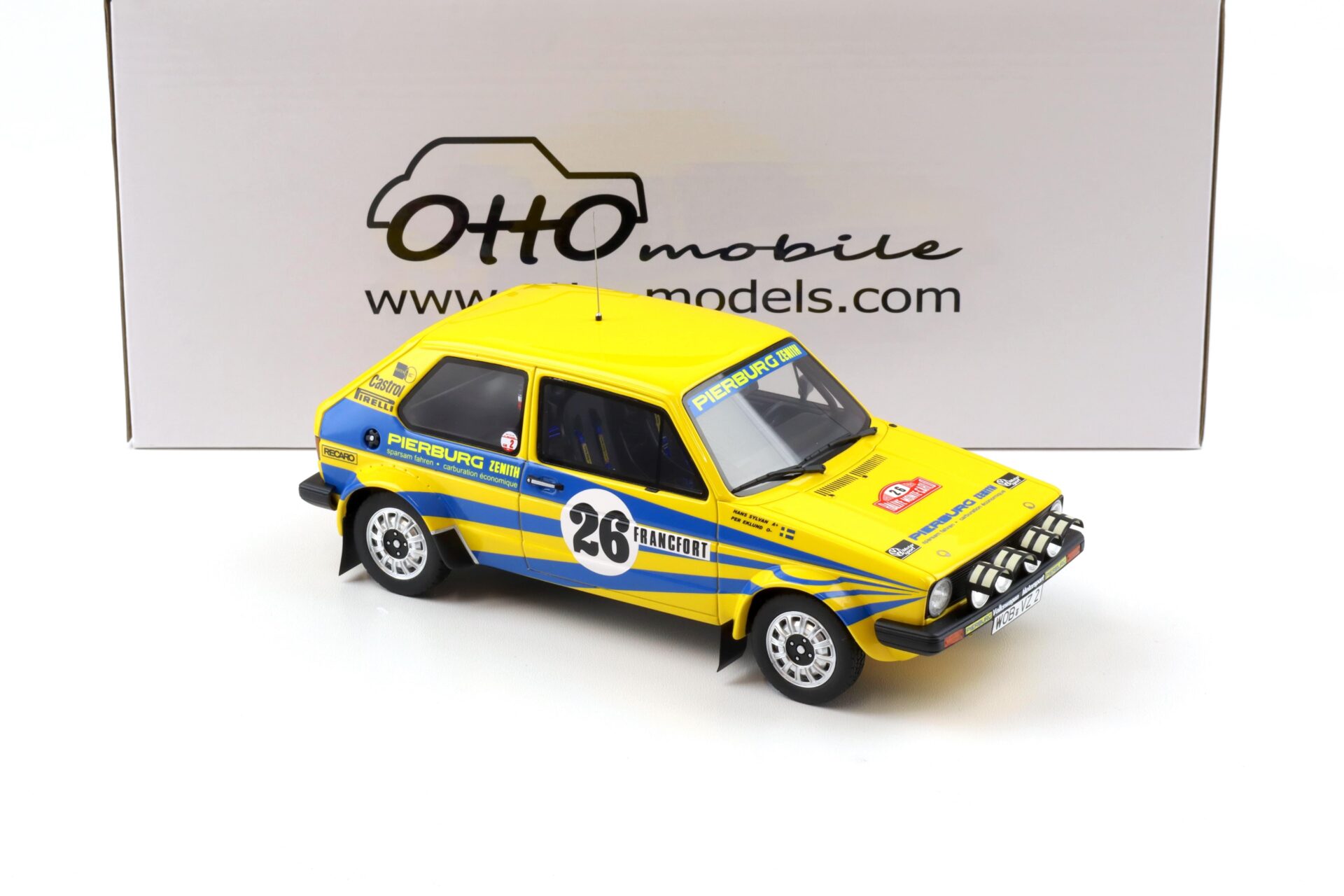 1:18 OTTO mobile OT1162 VW Golf 1 GTI Gr.2 Rally Monte Carlo 1980 P.EKLUND