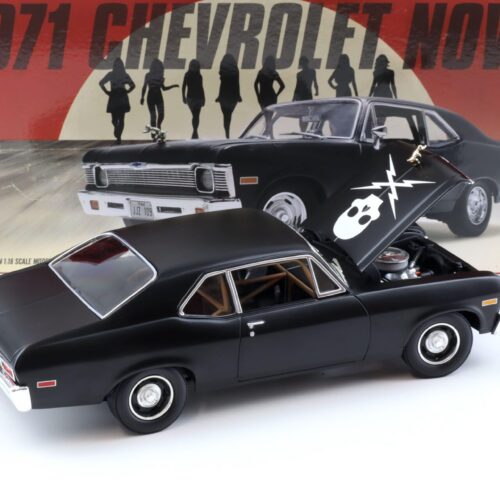 1:18 GMP 1971 Chevrolet Nova Coupe matt black DEATH PROOF 18925