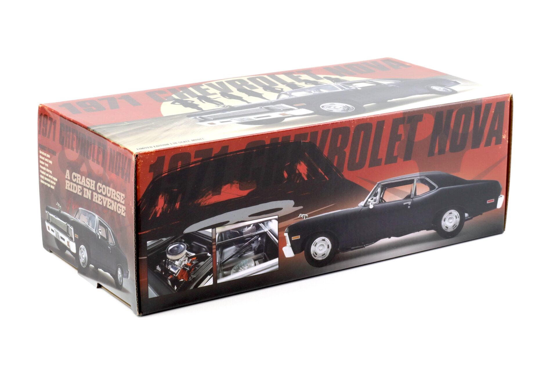 1:18 GMP 1971 Chevrolet Nova Coupe matt black DEATH PROOF 18925