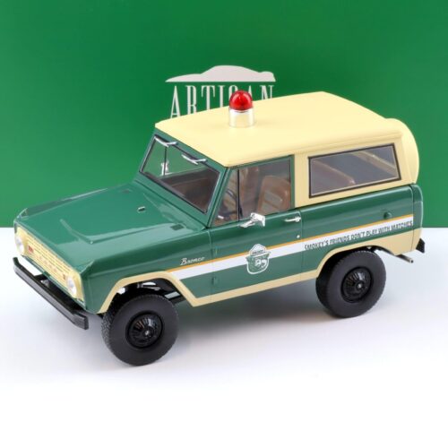 1:18 Greenlight Artisan 1967 Ford Bronco Smokey Bear Forest Ranger green/ cream