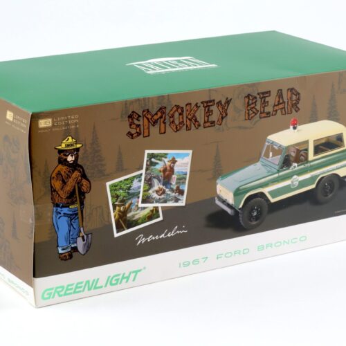 1:18 Greenlight Artisan 1967 Ford Bronco Smokey Bear Forest Ranger green/ cream