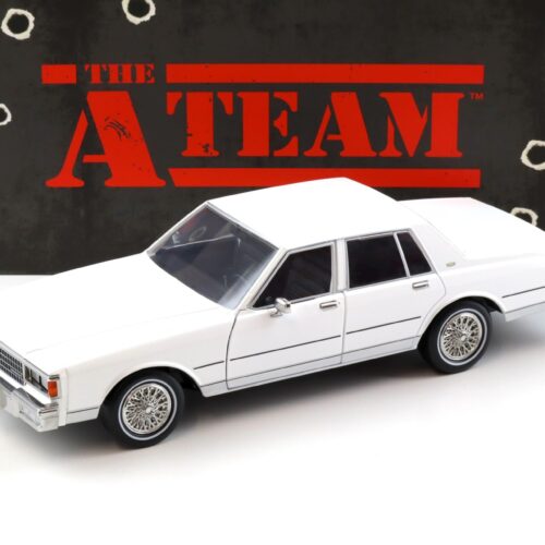 1:18 Greenlight 1980 Chevrolet Caprice Classic white THE A-TEAM 1983-87