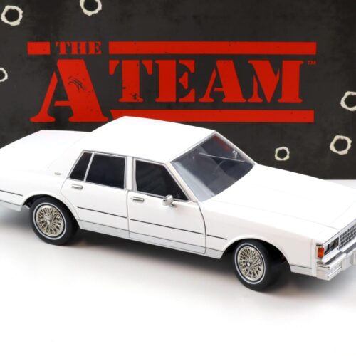 1:18 Greenlight 1980 Chevrolet Caprice Classic white THE A-TEAM 1983-87
