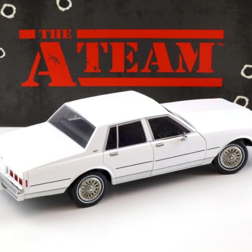 1:18 Greenlight 1980 Chevrolet Caprice Classic white THE A-TEAM 1983-87