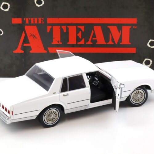 1:18 Greenlight 1980 Chevrolet Caprice Classic white THE A-TEAM 1983-87