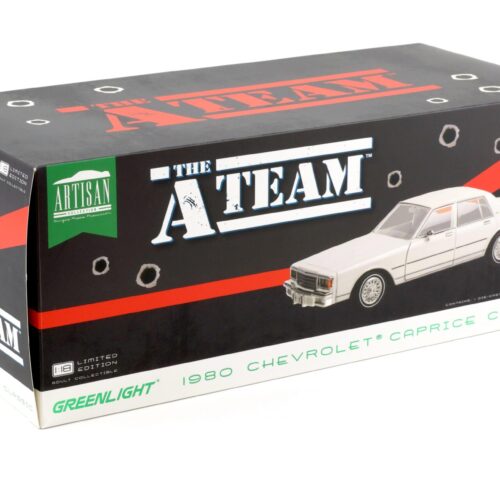 1:18 Greenlight 1980 Chevrolet Caprice Classic white THE A-TEAM 1983-87