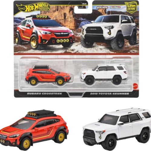 1:64 Hot Wheels 2025 Premium 2-Pack 979S Subaru Crosstrek + Toyota 4Runner