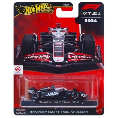 1:64 Hot Wheels Premium Formula 1 F1 2024 MoneyGram Haas F1 Team VF-24 #27