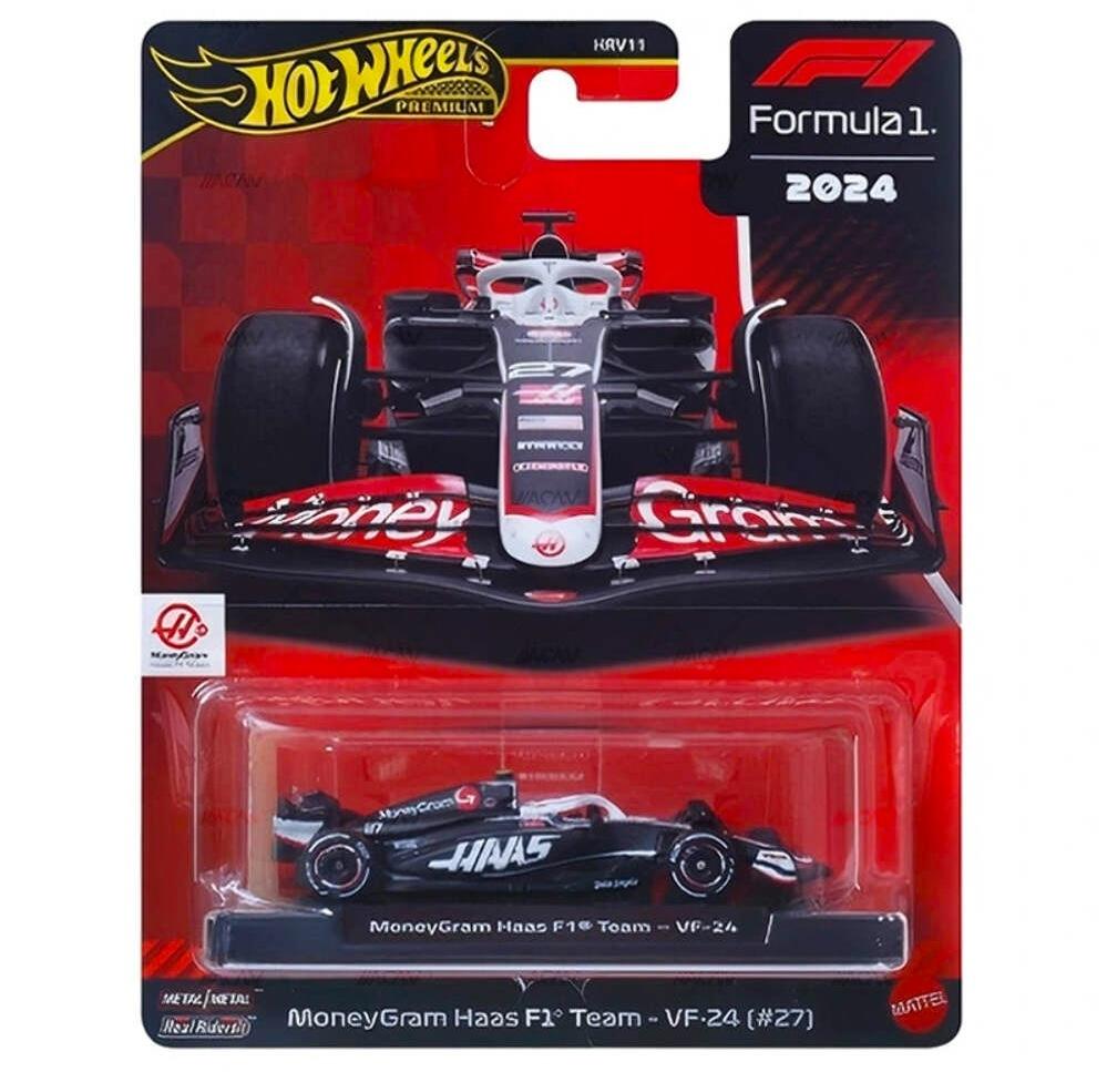 1:64 Hot Wheels Premium Formula 1 F1 2024 MoneyGram Haas F1 Team VF-24 #27