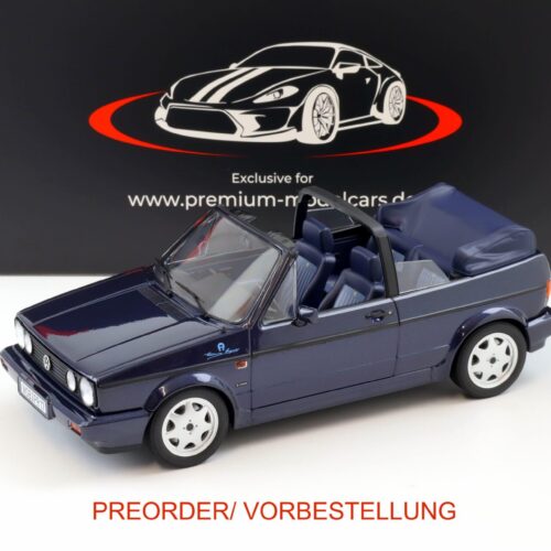 PREORDER 1:18 Norev VW Golf 1 Cabriolet Etienne Aigner 1990 Midnight blue metallic - Limited 750 pcs.