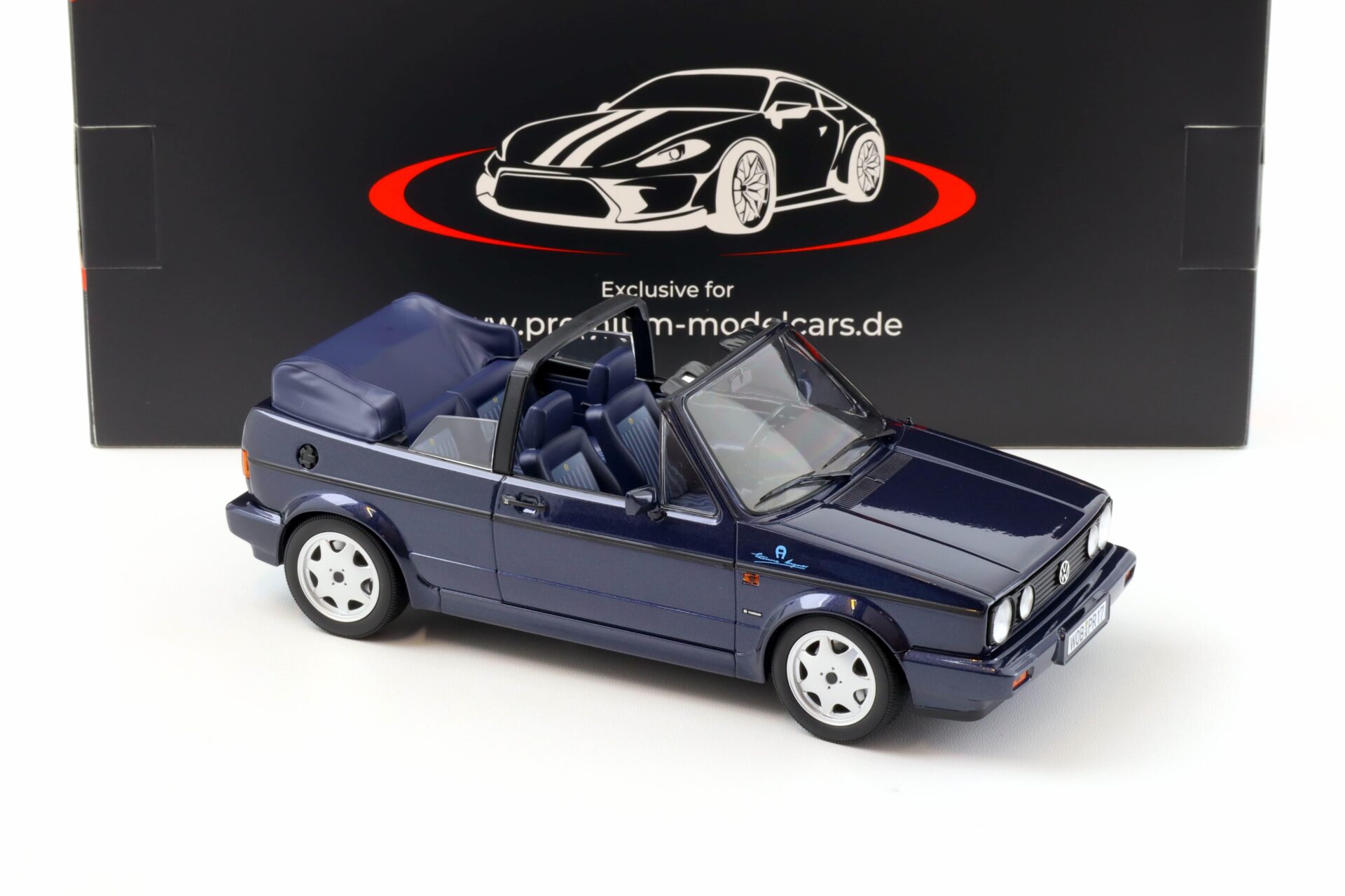 PREORDER 1:18 Norev VW Golf 1 Cabriolet Etienne Aigner 1990 Midnight blue metallic - Limited 750 pcs.